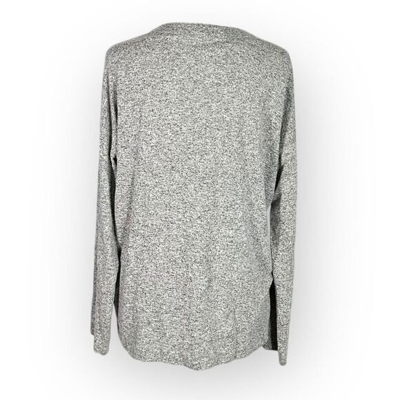 Rails‎ Leigh Pullover Sweater Women's Small Gray Long Sleeve Lace Up Front - Picture 4 of 10
